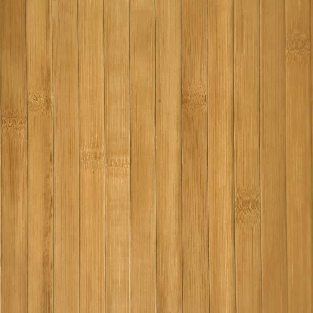 gulvtæppe 60x400 cm rektangulær bambus naturfarvet