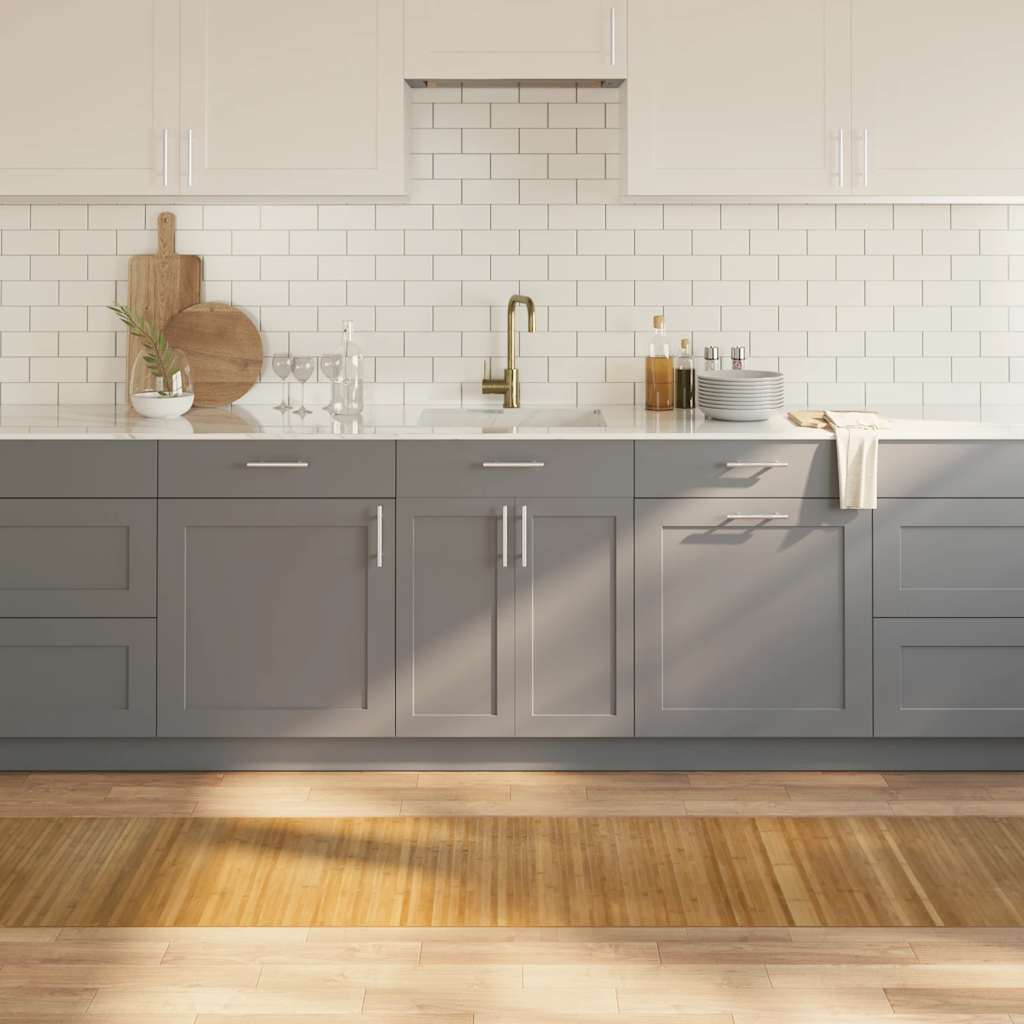 vidaXL Gulvtæppe - Rektangulært Bambus - 60x500 cm - Naturfarvet