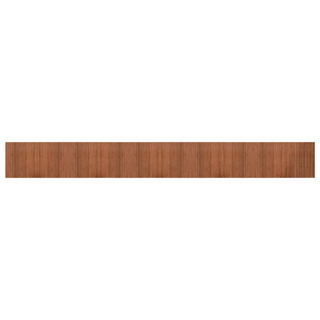gulvtæppe 60x500 cm rektangulær bambus brun
