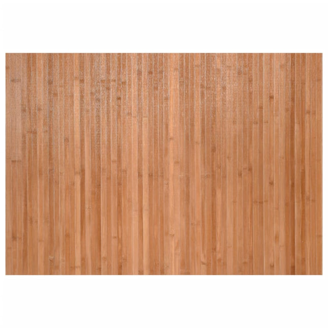 gulvtæppe 70x200 cm rektangulær bambus naturfarvet
