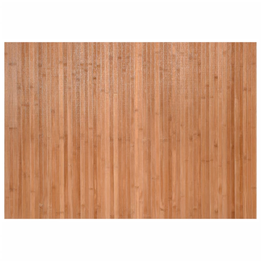 gulvtæppe 70x200 cm rektangulær bambus naturfarvet