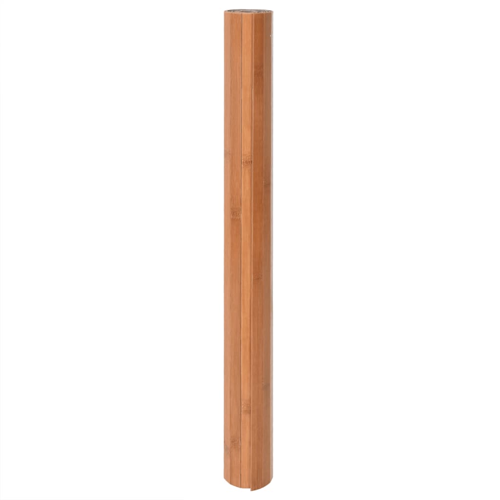 gulvtæppe 70x200 cm rektangulær bambus naturfarvet