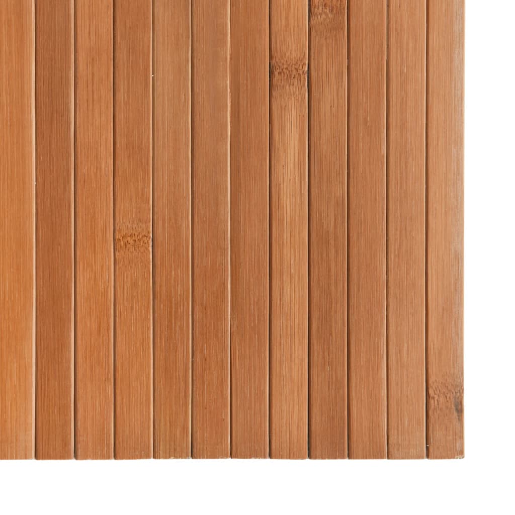gulvtæppe 70x200 cm rektangulær bambus naturfarvet
