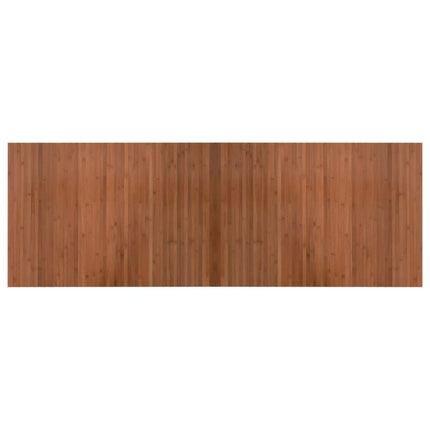 gulvtæppe 70x200 cm rektangulær bambus brun