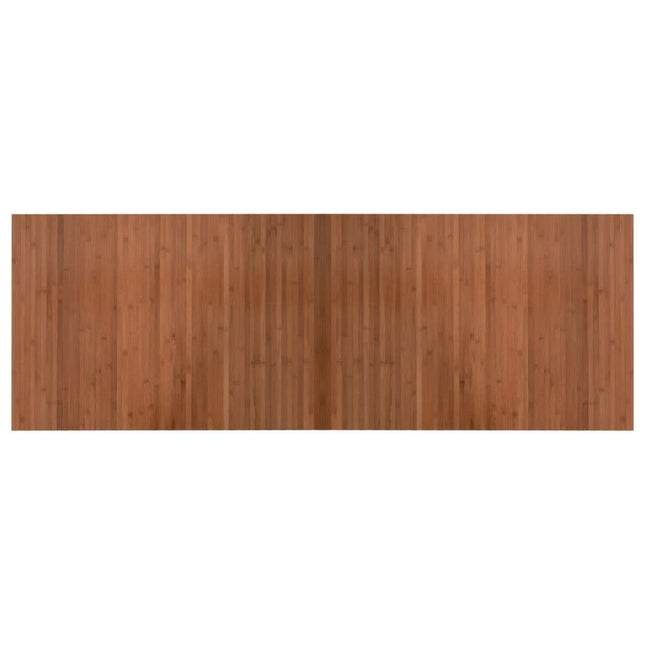 gulvtæppe 70x200 cm rektangulær bambus brun