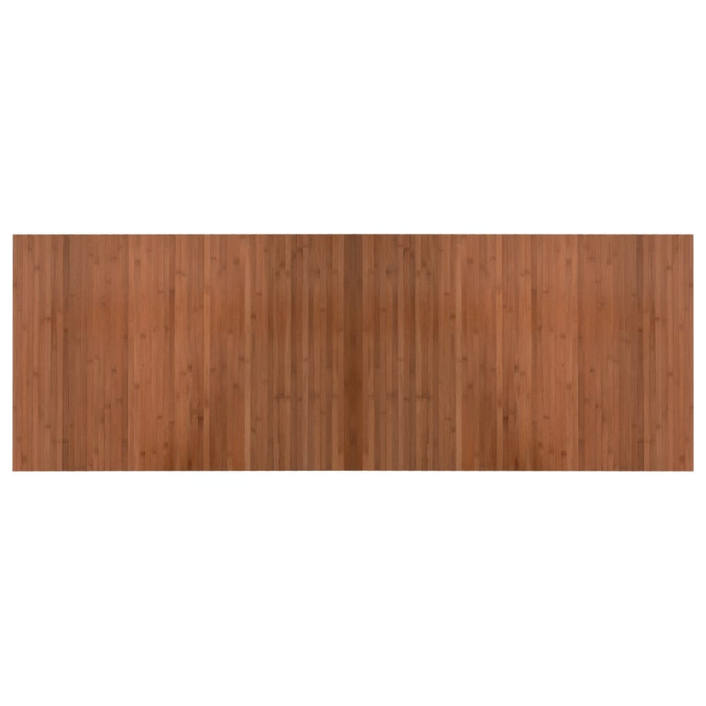 gulvtæppe 70x200 cm rektangulær bambus brun
