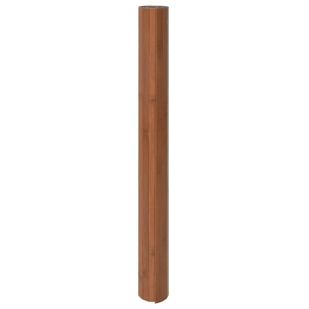 gulvtæppe 70x200 cm rektangulær bambus brun