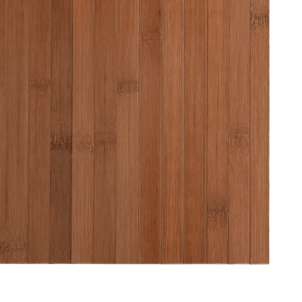 gulvtæppe 70x200 cm rektangulær bambus brun