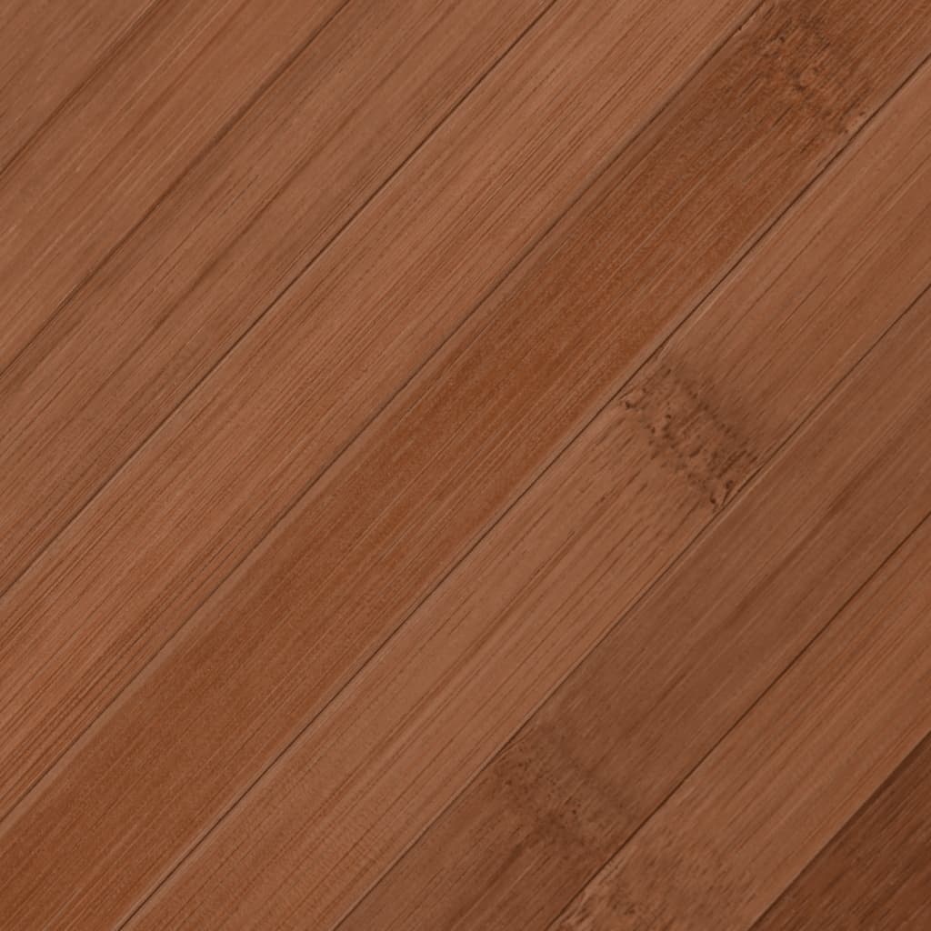 gulvtæppe 70x200 cm rektangulær bambus brun