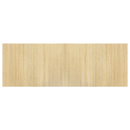 gulvtæppe 70x200 cm rektangulær bambus lys naturfarvet