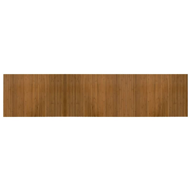 gulvtæppe 70x300 cm rektangulær bambus brun