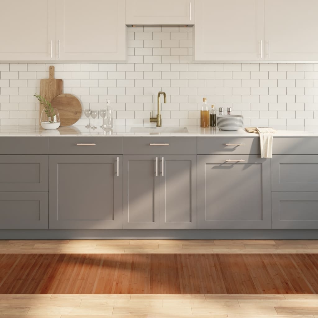 gulvtæppe 70x300 cm rektangulær bambus brun billede