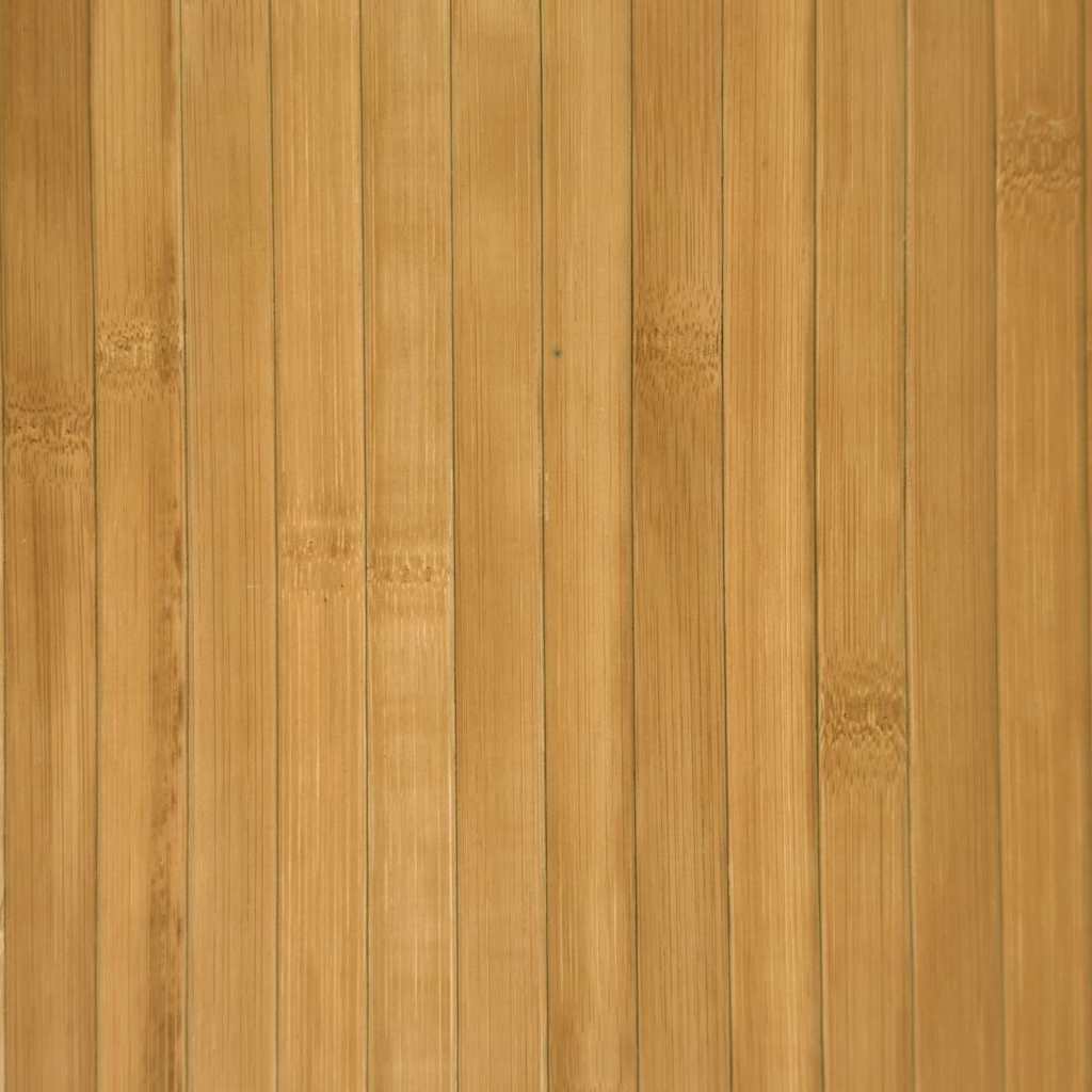gulvtæppe 70x400 cm rektangulær bambus naturfarvet