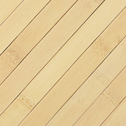 gulvtæppe 70x400 cm rektangulær bambus lys naturfarvet