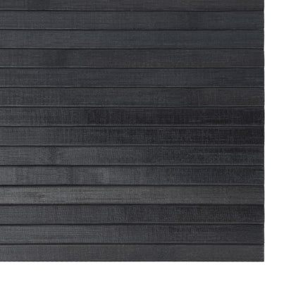 gulvtæppe 70x400 cm rektangulær bambus grå