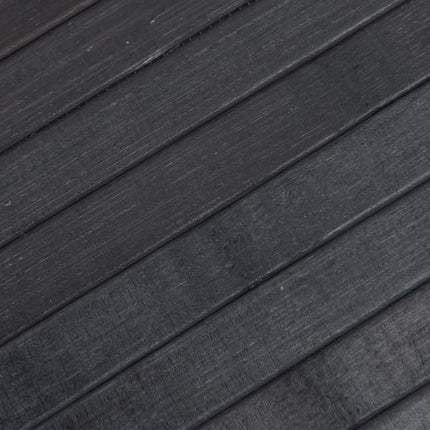 gulvtæppe 70x500 cm rektangulær bambus grå