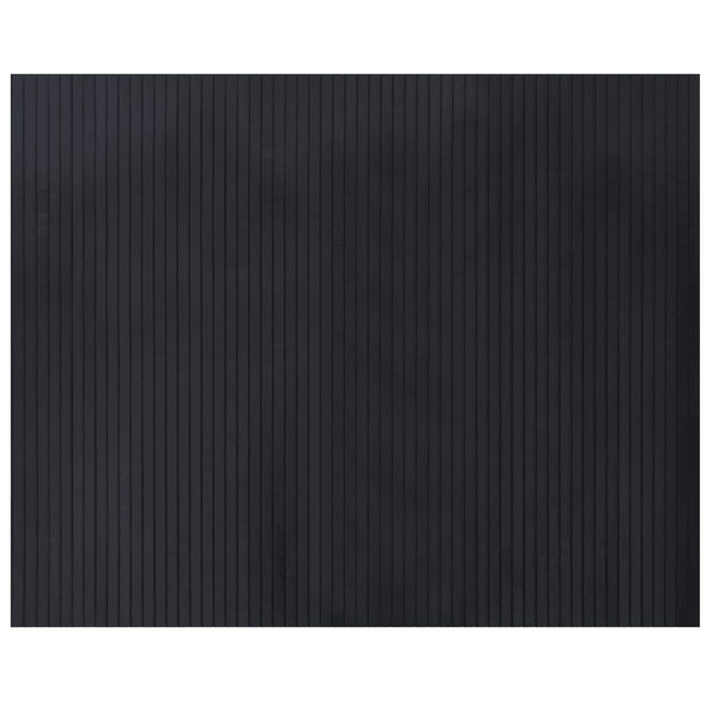 gulvtæppe 80x100 cm bambus sort