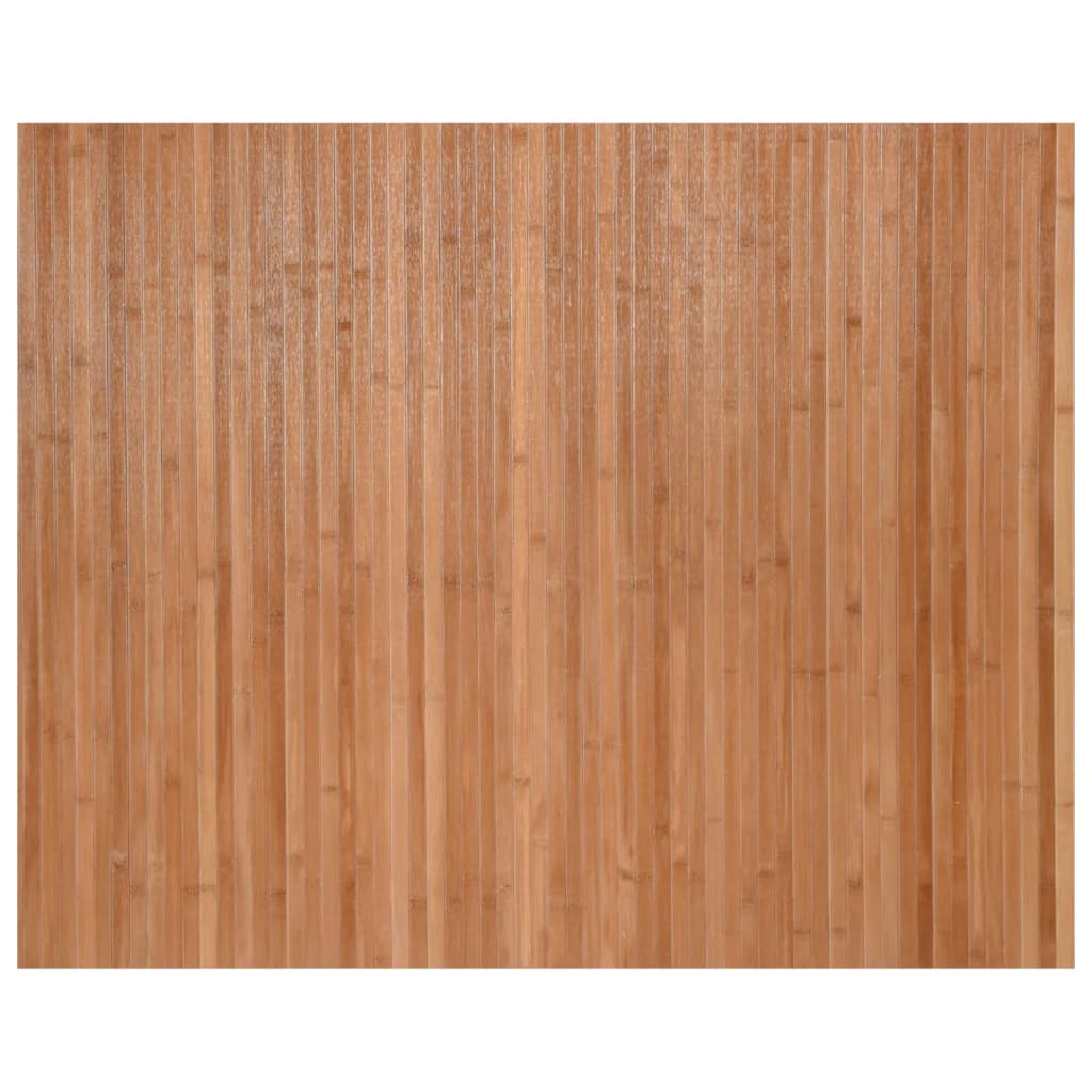 gulvtæppe 80x100 cm rektangulær bambus naturfarvet