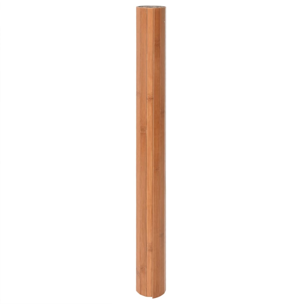 gulvtæppe 80x100 cm rektangulær bambus naturfarvet