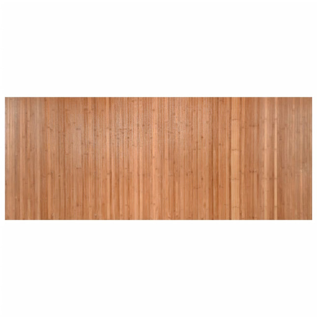 gulvtæppe 80x200 cm rektangulær bambus naturfarvet