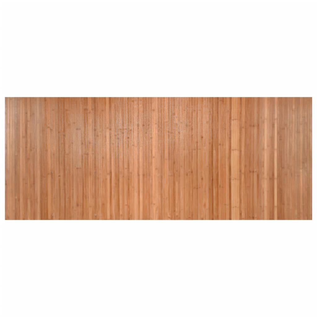 gulvtæppe 80x200 cm rektangulær bambus naturfarvet