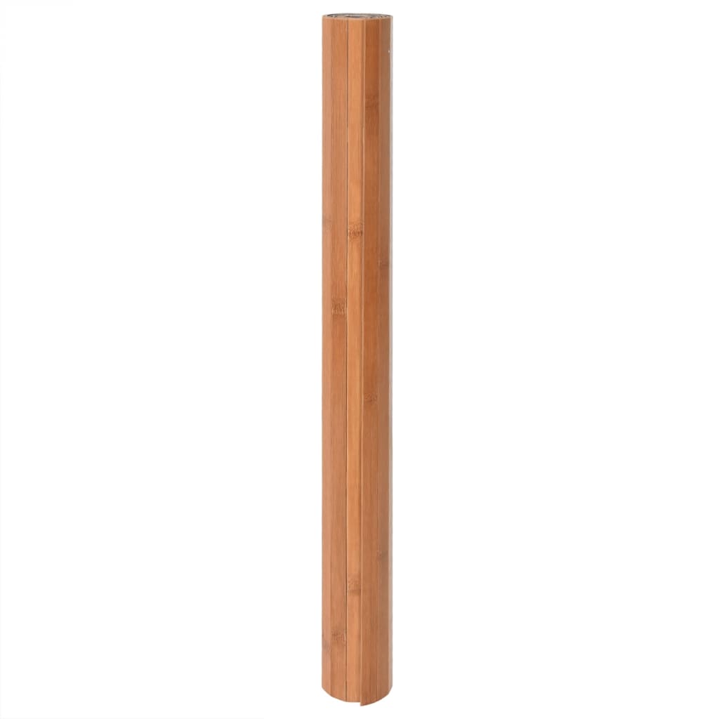 gulvtæppe 80x200 cm rektangulær bambus naturfarvet