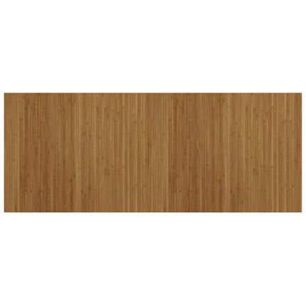 gulvtæppe 80x200 cm rektangulær bambus brun