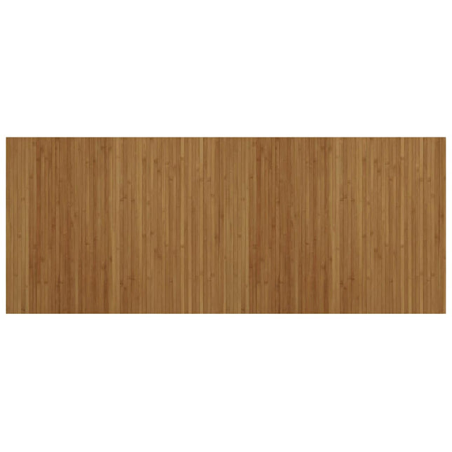 gulvtæppe 80x200 cm rektangulær bambus brun