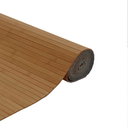 gulvtæppe 80x200 cm rektangulær bambus brun