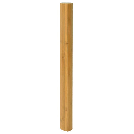 gulvtæppe 80x300 cm rektangulær bambus naturfarvet