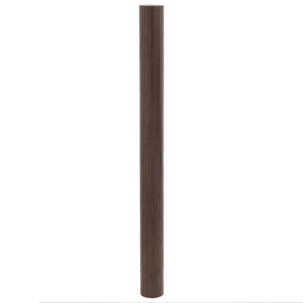 gulvtæppe 80x300 cm rektangulær bambus mørkebrun