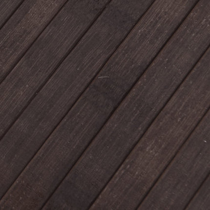 gulvtæppe 80x300 cm rektangulær bambus mørkebrun