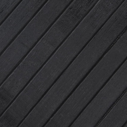 gulvtæppe 80x400 cm rektangulær bambus grå