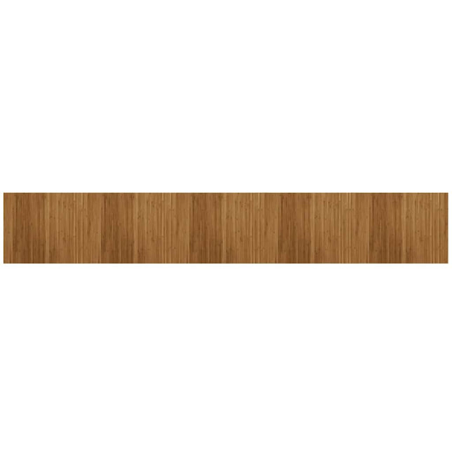 gulvtæppe 80x500 cm rektangulær bambus brun