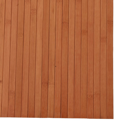 gulvtæppe 80x500 cm rektangulær bambus brun