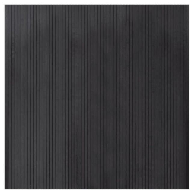gulvtæppe 100x100 cm rektangulær bambus grå