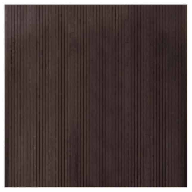 gulvtæppe 100x200 cm rektangulær bambus mørkebrun