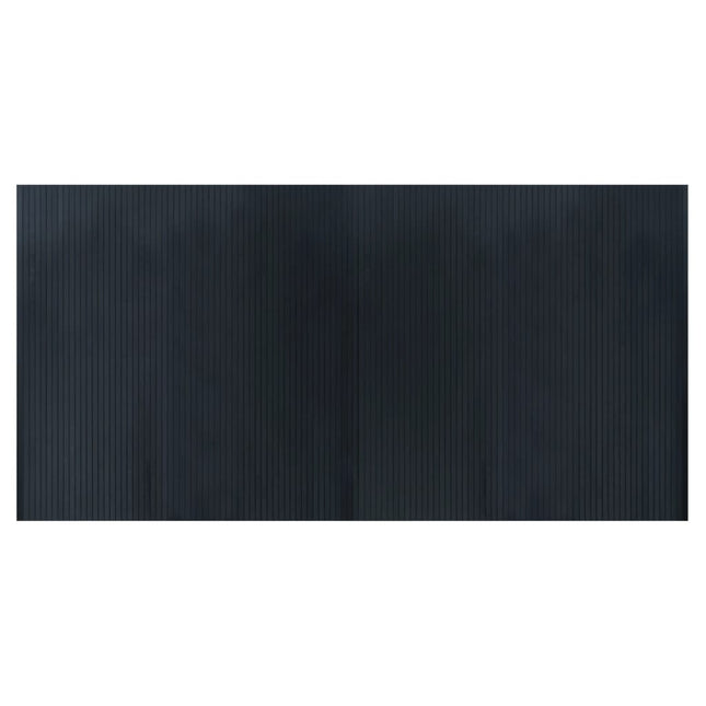 gulvtæppe 100x200 cm rektangulær bambus grå
