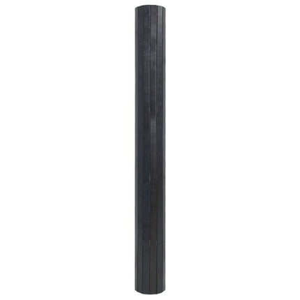 gulvtæppe 100x200 cm rektangulær bambus grå
