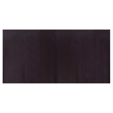 gulvtæppe 100x200 cm rektangulær bambus mørkebrun