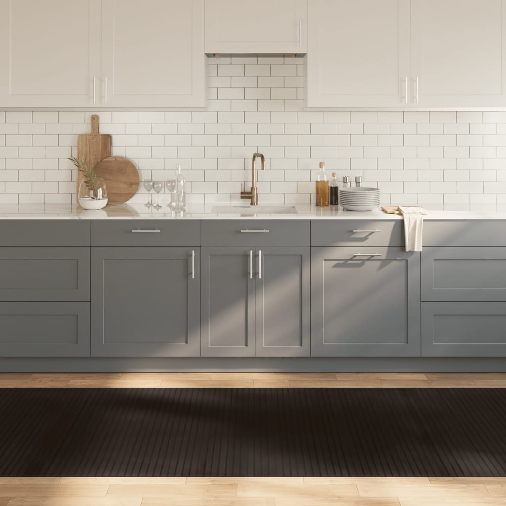 vidaXL Gulvtæppe - Rektangulær - Bambus - Brun - 100x500 cm