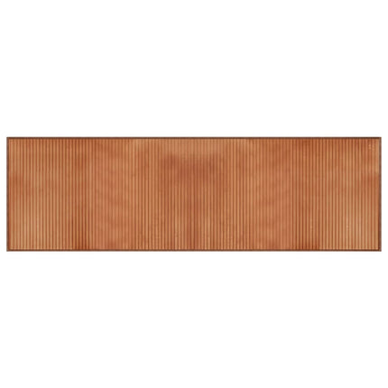 gulvtæppe 60x200 cm rektangulær bambus brun