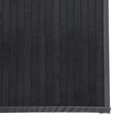gulvtæppe 60x200 cm rektangulær bambus grå
