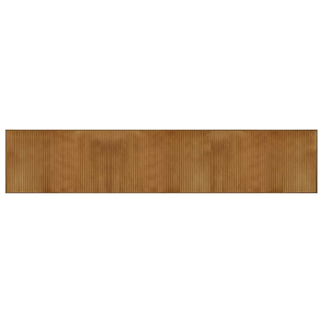 gulvtæppe 60x300 cm rektangulær bambus brun