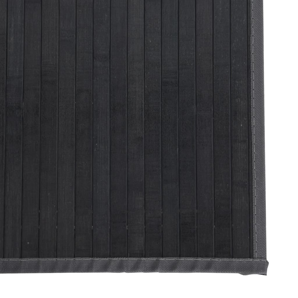 gulvtæppe 60x500 cm rektangulær bambus grå