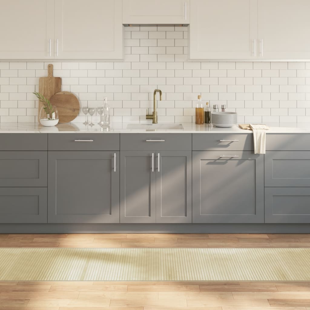 Gulvtæppe 60x1000 Cm Rektangulær Bambus Lys Naturfarvet - Vidaxl