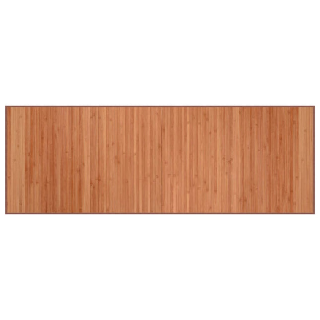 gulvtæppe 70x200 cm rektangulær bambus brun