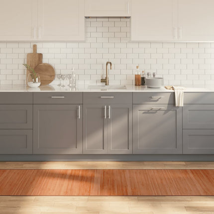gulvtæppe 70x300 cm rektangulær bambus brun