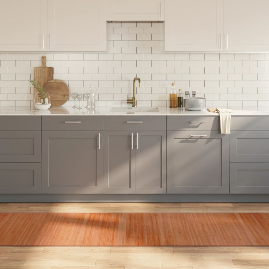 Gulvtæppe 70x500 Cm Rektangulær Bambus Brun - Vidaxl