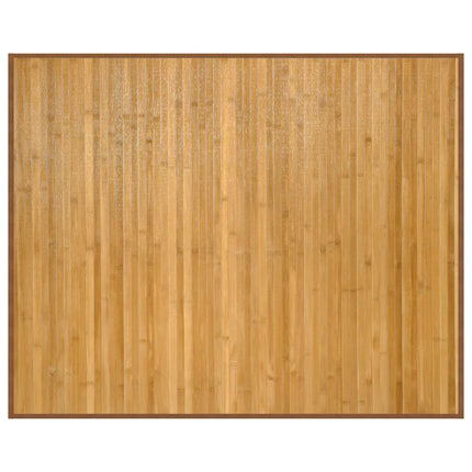 gulvtæppe 80x100 cm rektangulær bambus naturfarvet